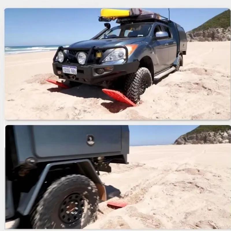 Traction Boards for Self-Recovery  1/2 Pack Sand Rails Snow Tracks Recovery Boards Provide Tire Grip Aid To Free Cars/Trucks