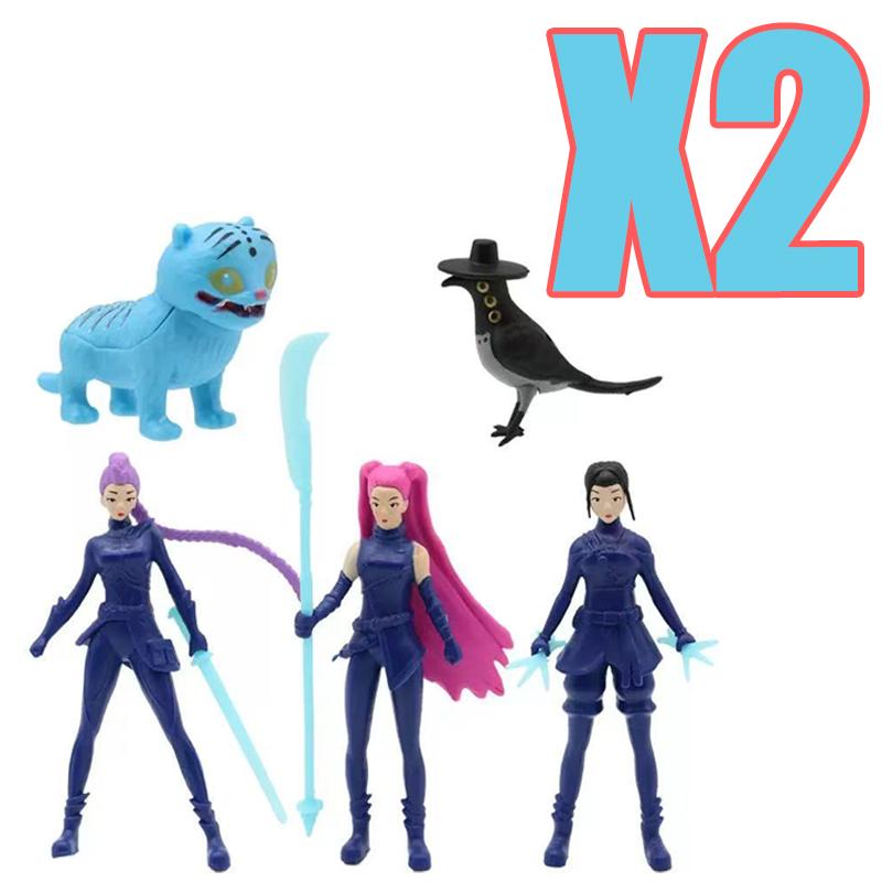 Anime Kpop Demon Hunters Action Figure Toys Derpys Tiger Ranimeumi Mira Zoey Sussy Figurine Doll For Fans Christmas Gift