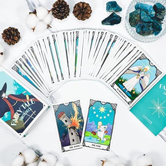 Kancharo Tarot Deck Tale Tarot with Japanese Tarot Card Instructions and Pouch Download the Japanese instruction manual via QR 94-Card (Fairy Deck)