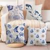 Rudder Anchor Animals Cushion Cover Soft Plush Fabric DoubleSided Printed Sofa Cushion Cover for All Seasons Home Decor Gift