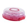 Cake Carrier with Lid Portable Pie Cupcakes for Party Cupcake Picnic Red