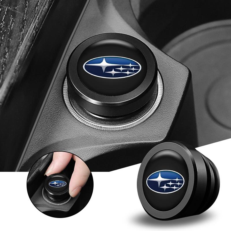 Car Cigarette Lighter Cover Eject Button Car Accessories Interior Metal Dust Cover For Subaru WRX Impreza Impreza Forester BRZ Y16