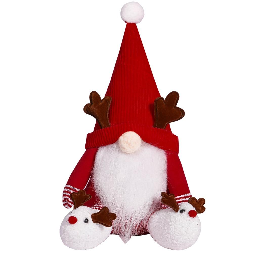 

Cartoon Christmas Sitting Elk Doll Soft Plush Deer Doll Toy Shopping Mall Hotel Boys