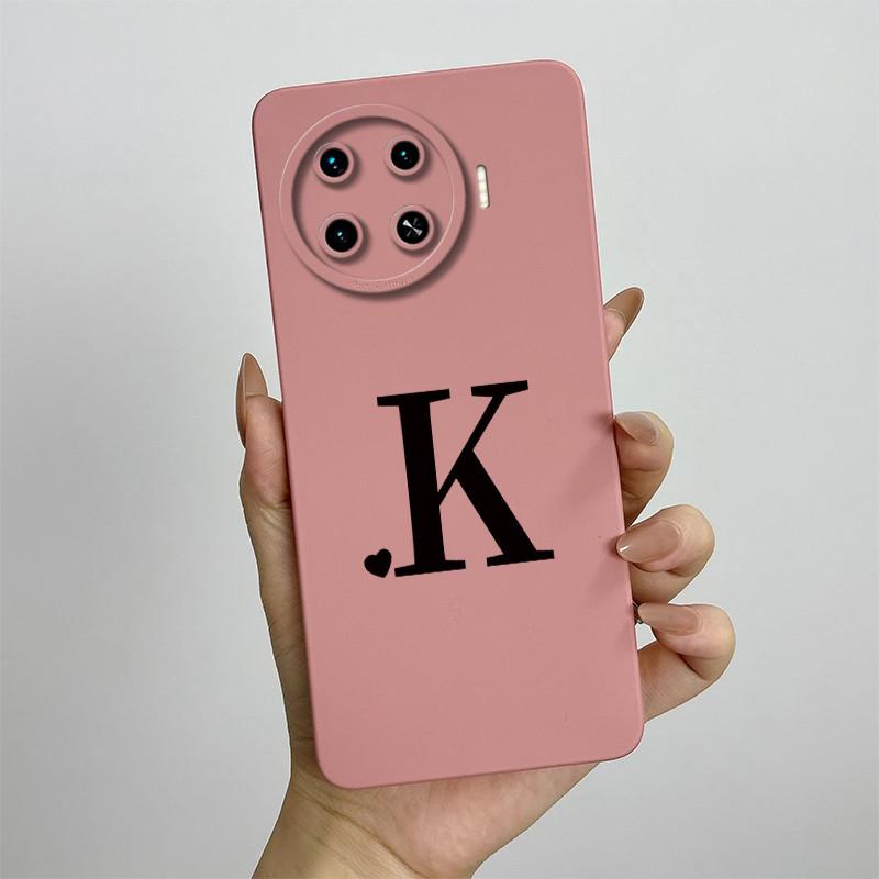 For Tecno Spark 20 Pro+ Case Tecno Spark 20 Pro Plus Phone Case KJ7 Cute Letters Camera Protection Square Liquid Silicone Cover