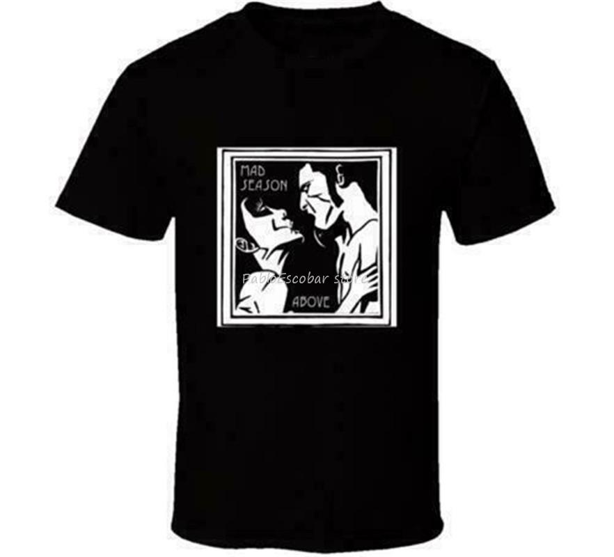 Unisex cotton tshirt New Mad Season Above Album Cover White Black UnisexS Shirt  S3XL Zm1  Light Tee Shirt S