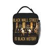 Black Wall Street Is Black History Insulated Lunch Bags Cooler Bag Lunch Container High Capacity Lunch Box Tote Food Handbags