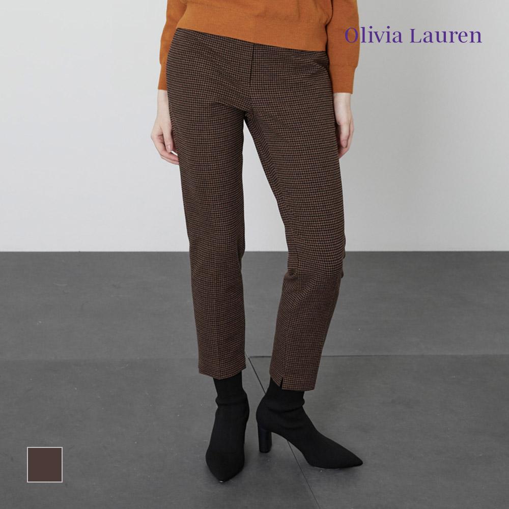 OLIVIALAUREN Checked Straight Pants_Vopdlyw9311