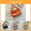 Sac à Main Mini Carré Élégant Pour Femmes Avec un Design Tendance Street Fashion Dans les Couleurs Noir Rose Or Orange Et Argent