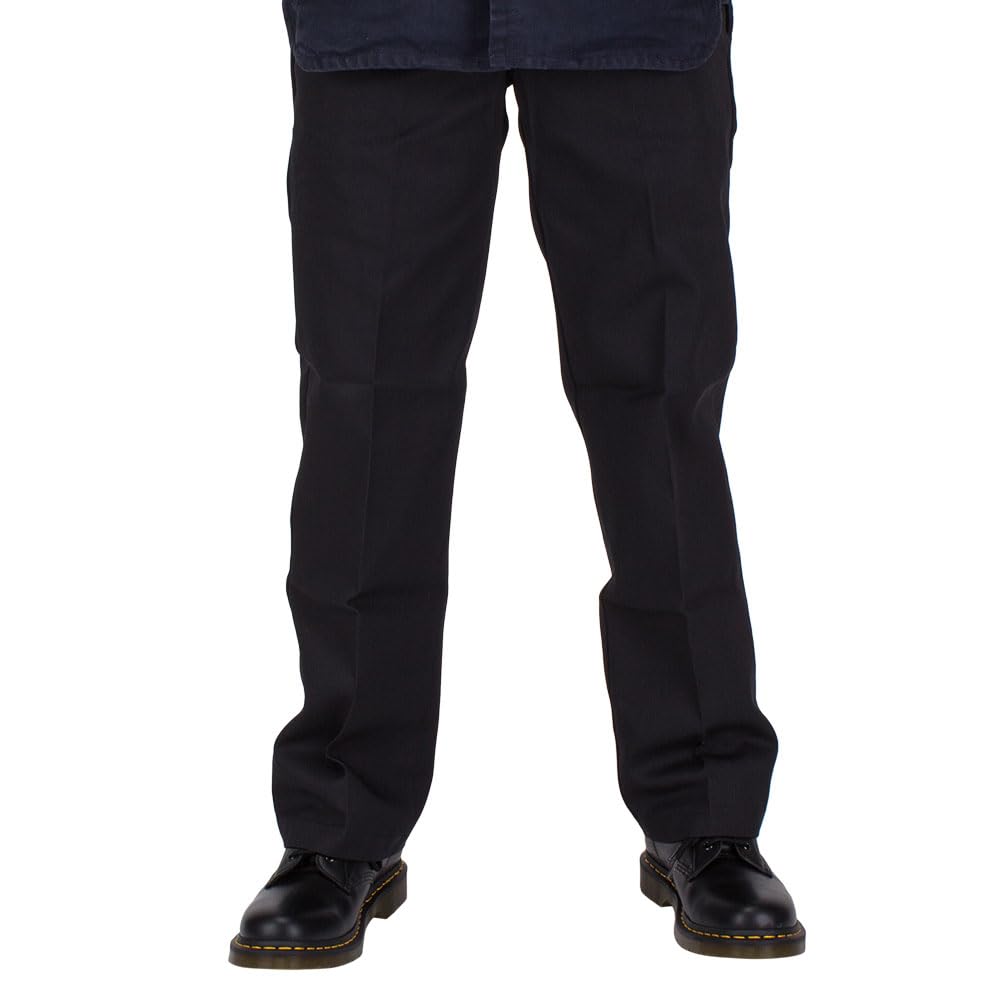Dickies Slim Fit Low-Rise Pants WP873, Men's Work Chino Pants, Plus Sizes, Black (BK), W42L32 [Parallel Import]
