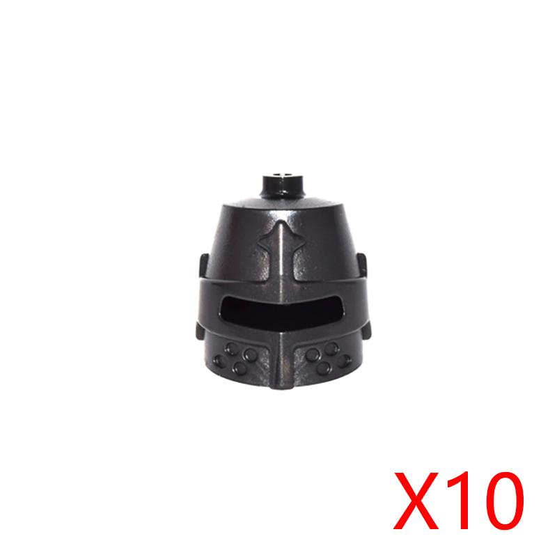 MOC Castello Medievale Cavaliere Armatura Figura Parti Blocchi da Costruzione Tempio Aquila Nera Cavaliere Guerriero Armi Accessorio Mattoncini Giocattolo T01