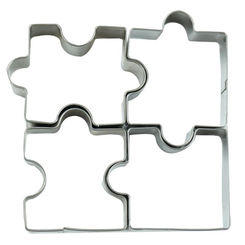 4pcs Easter Stainless Steel Cookie Cutter Mold Biscuit Moulds Baking Pastry Accessories Happy Easter Party Supplies