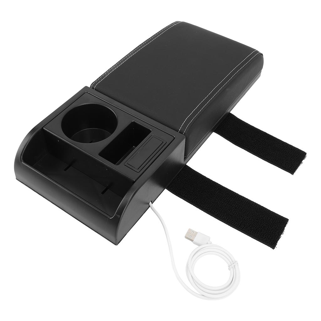 Auto Center Console Armrest Pillow with USB Interface Multifunctional   Width Armrest Storage Box   for Vehicles