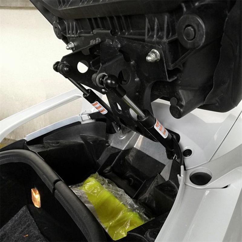 2Pcs Motorcycle Seat Strut Lift Supports Shock Absorbers Rod for Yamaha T-MAX 500 530, Adjustable Metal Seat Lifting Support Spring Bar