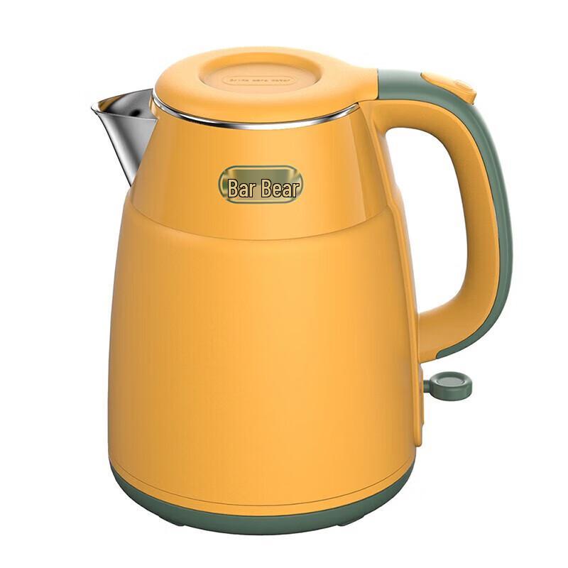 Bear 1.5L 304 Stainless Steel Double-Layer Electric Kettle CN plug (adapter included)