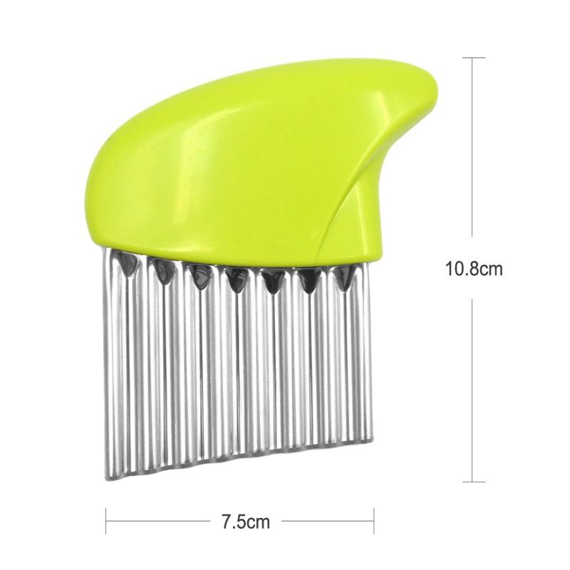 Krajalnica do ziemniaków, krajalnica do frytek, krajalnica do warzyw, krajalnica do chipsów ziemniaczanych, nóż falisty ze stali nierdzewnej, akcesoria kuchenne