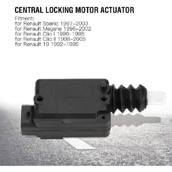Central Door Lock Actuator,Central Locking Motor Door Lock Actuator 2 Pin for Megane Scenic Clio 7702127213 Popular
