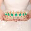 Baroque Crystal Round Tiaras And Crowns Headband For Women Party Bridal Wedding Hair Accessories Jewelry Crown Tiara Headband