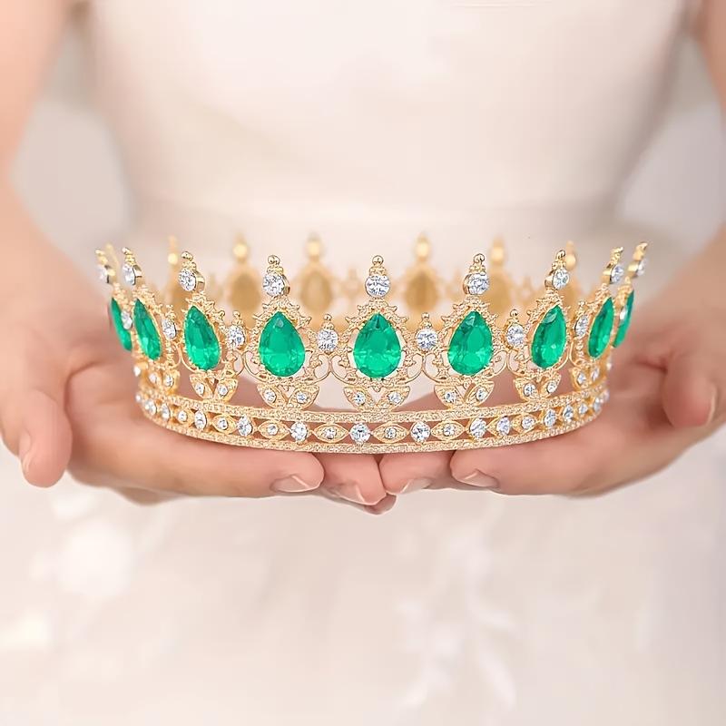 Baroque Crystal Round Tiaras And Crowns Headband For Women Party Bridal Wedding Hair Accessories Jewelry Crown Tiara Headband