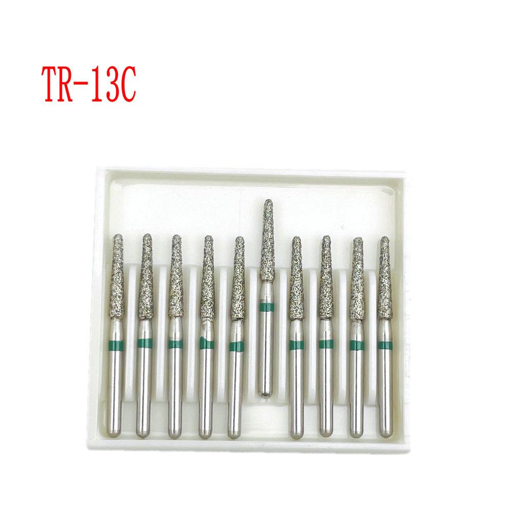 

10pcs/box 1.6mm Shank Dental Diamond Burs Drill FG Diamond for High Speed Handpiece Burs Dentist Drills