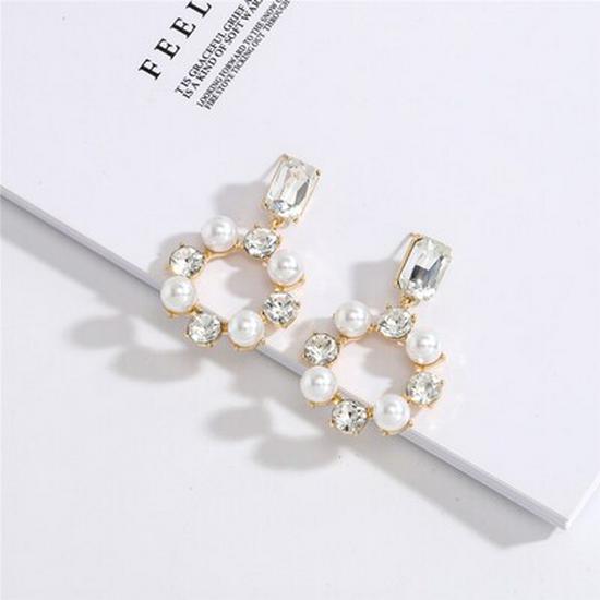 Elegant Korean Dongdaemun Pearl Stud Earrings - Versatile & Fashionable Street Style for Women