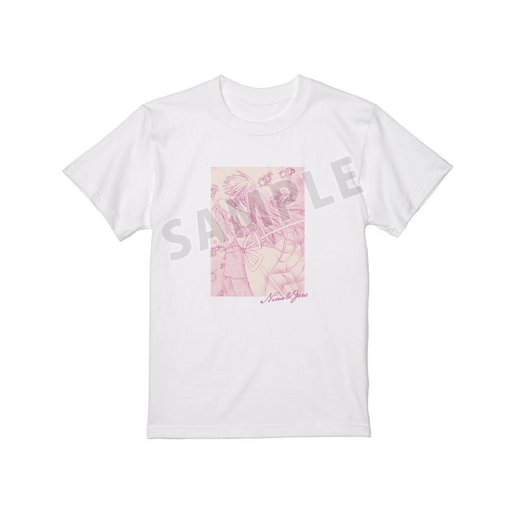 Mamotte! Lollipop Nina & Zero Reunion Original Frame T-Shirt Women's XL Size