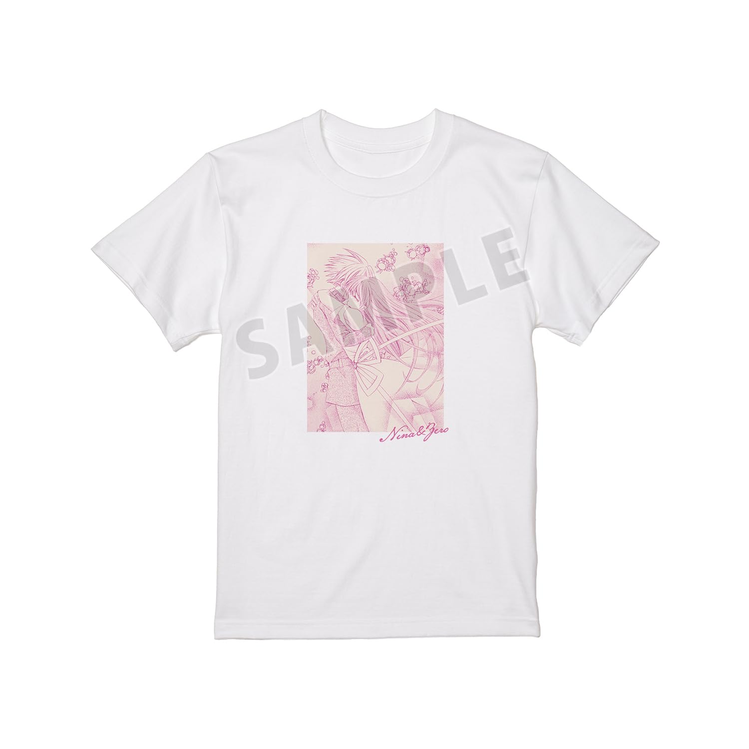

Mamotte! Lollipop Nina & Zero Reunion Original Frame T-Shirt Women s XL Size