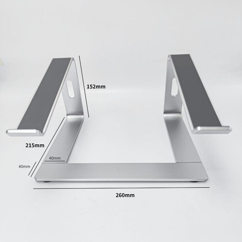 Portable Foldable Aluminum Laptop Stand Lightweight Desktop Holder for 10-17 Inch Laptops Business Trip Use