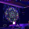 1pc Colorful Bohemian Style Tapestry Fluorescent Reusable Dustproof Oversized Tapestry for Birthiday Gift Home Party Wall Decor