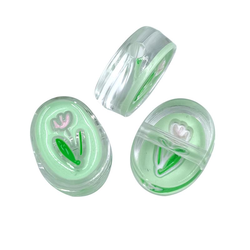 Kreativ für Schmuckherstellung 3 Stück Blume Hundeform Acrylperlen Anhänger Halskette Armband Großhandel DIY Fundstücke