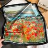 Nature Silk Neck Scarves Lady Foulard Lovely Strawberry Print Real Silk Square Scarf for Women Bag Ribbon Hairband Kerchief