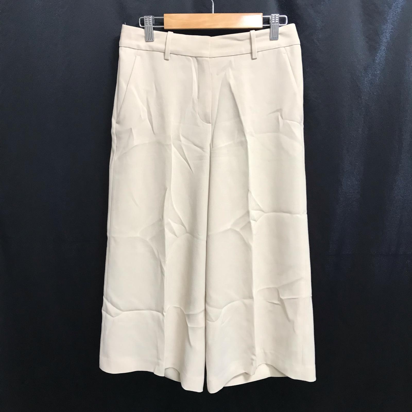 

theory Gaucho Pants [0/XS/52cm Inseam/Ivory] Wide Cropped Trouser(USED)