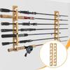 2 Pieces Fishing Rod Racks Storage Organizer for Fly Rods Boat House