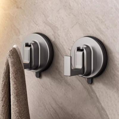 Adjustable Waterproof Suction Cup Hook No Punching Wall Hook Strong Load-Bearing Wall Hanger for Kitchen Bathroom Storage Organization