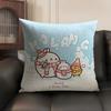 Cartoon MMolangS Rabbit Cushion Cover Natural Linen Organic Fabric DoubleSided Printing Sofa Home Decor Gift Pillow Case