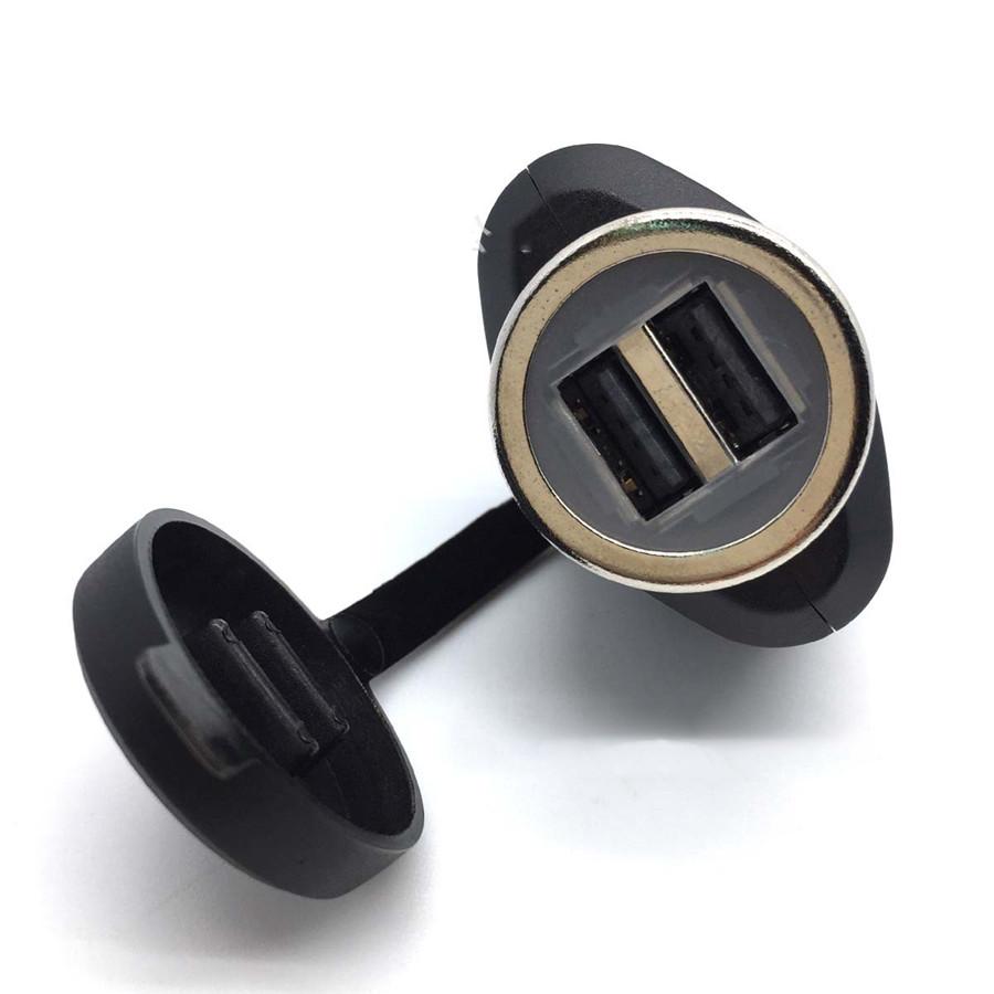 For BMW Hella Motorcycle Cigarette Lighter Socket 5V 3.3A Portable Dual USB Color Power Adapter Plug