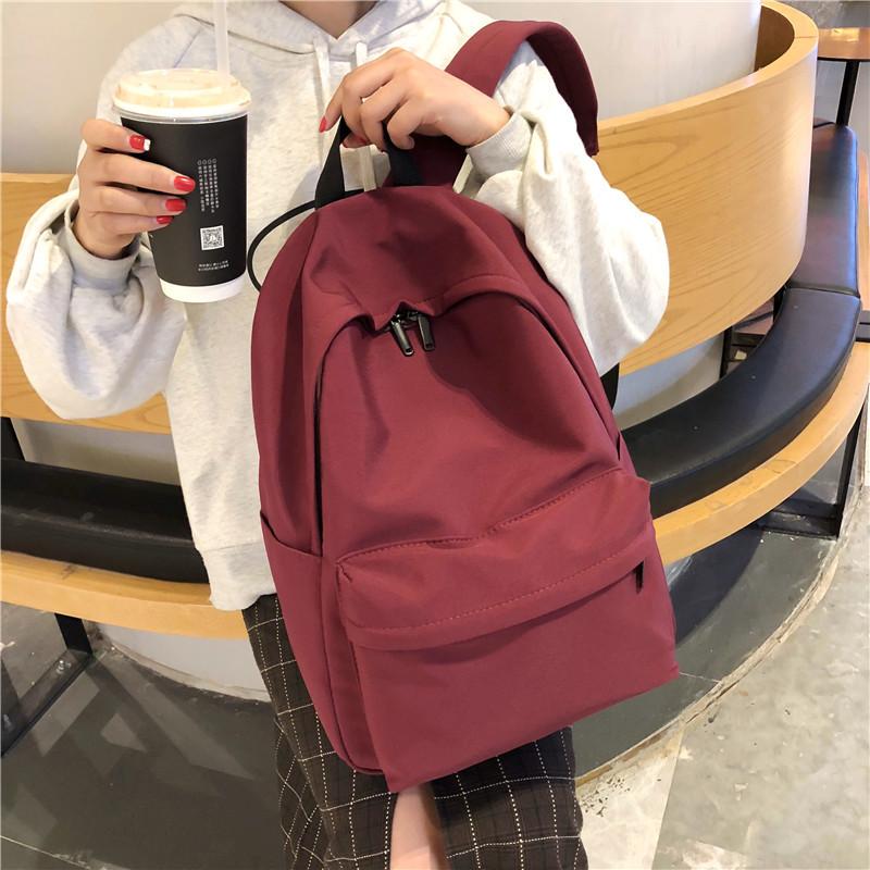 Fashion Schoolbag Female Versatile High School Backpack Female Student Campus Simple