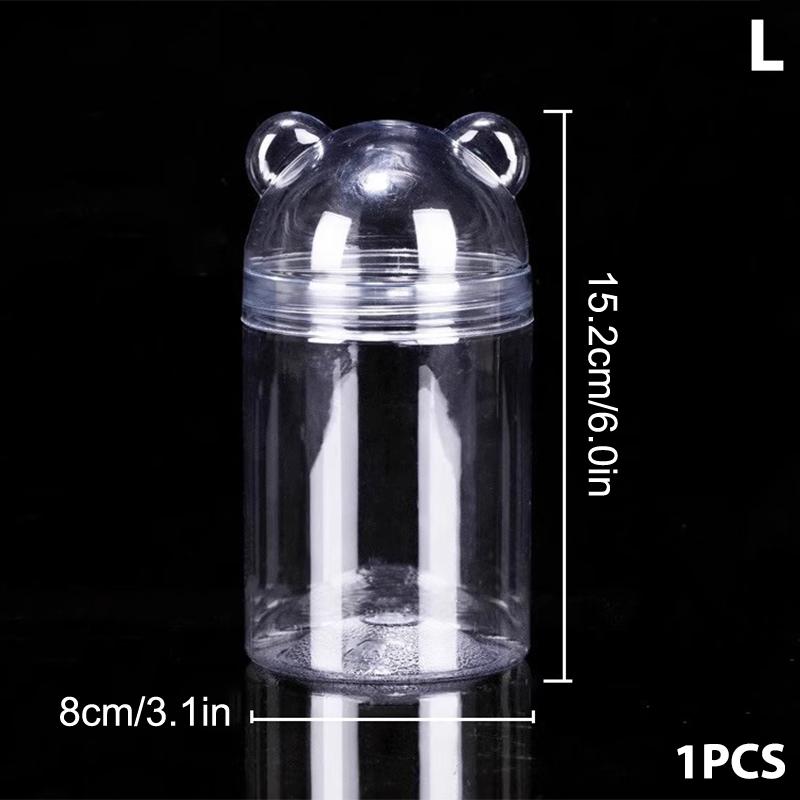 Guazi Nut Storage Box Cartoon Bear Storage Bottle Candy Food Can Snack Acrylic Can Cute Sealed Can Biscuit Can Dessert Storage