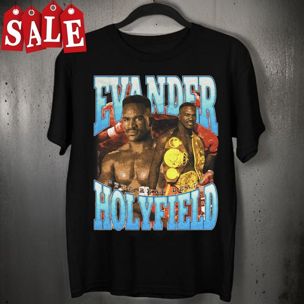 Rare Evander Holyfield Unisex Men All Size T-Shirt Unisex T-Shirt S