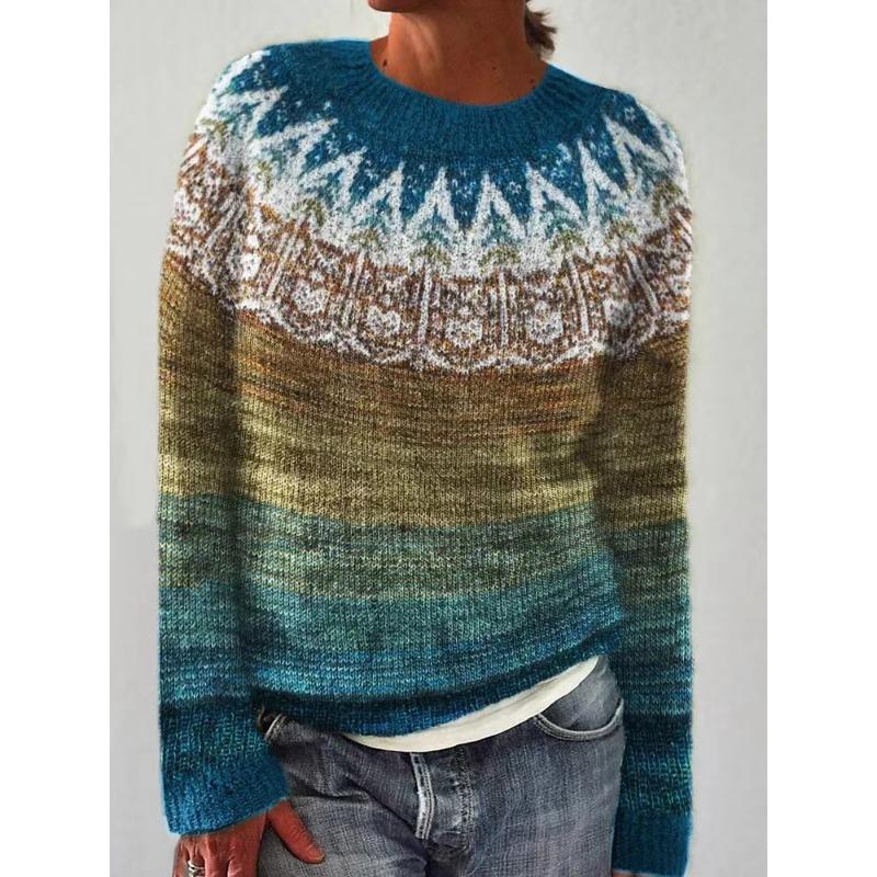 TIFICY Maglioni a girocollo a maniche lunghe per autunno e inverno, moda donna