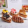 Artificial Waffle Dessert Wedding Party Decoration Cake Decoration Photography Professional Simulation Cake Model Fake Food New