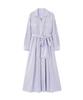 Body Casual Drop Shoulder Shirt Blue Stripes [Proportion Dressing] Dress, Dress, Women's,