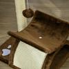 Cat Scratching Post, Cat Tree, Cat Toy, with Bed, 2 Hanging Balls in Natural Sisal, Height 43cm