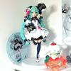Hatsune Miku Desktop Cute Action Figure 18Cm Neko T-Shirt Ver. Anime Figurine Kawaii Girl Model Toy Gift