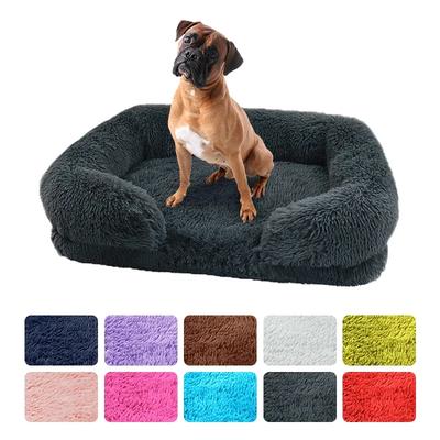 Großes Plüsch-Hundebett für Haustiere, dicke Wintermatte, Hundeschlafplatz, abnehmbares Sofa, für kleine und große Hunde