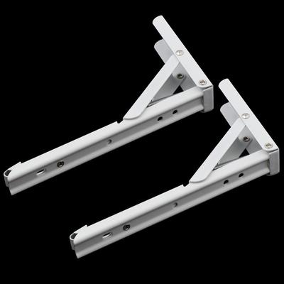2 Soportes de Estante Metálicos para Montar en Pared, 4 Tamaños