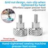 Quick Presser Foot Screw Hand-Tightening Steel Hand-Tightened Bolts Presser Foot Mounting Screws