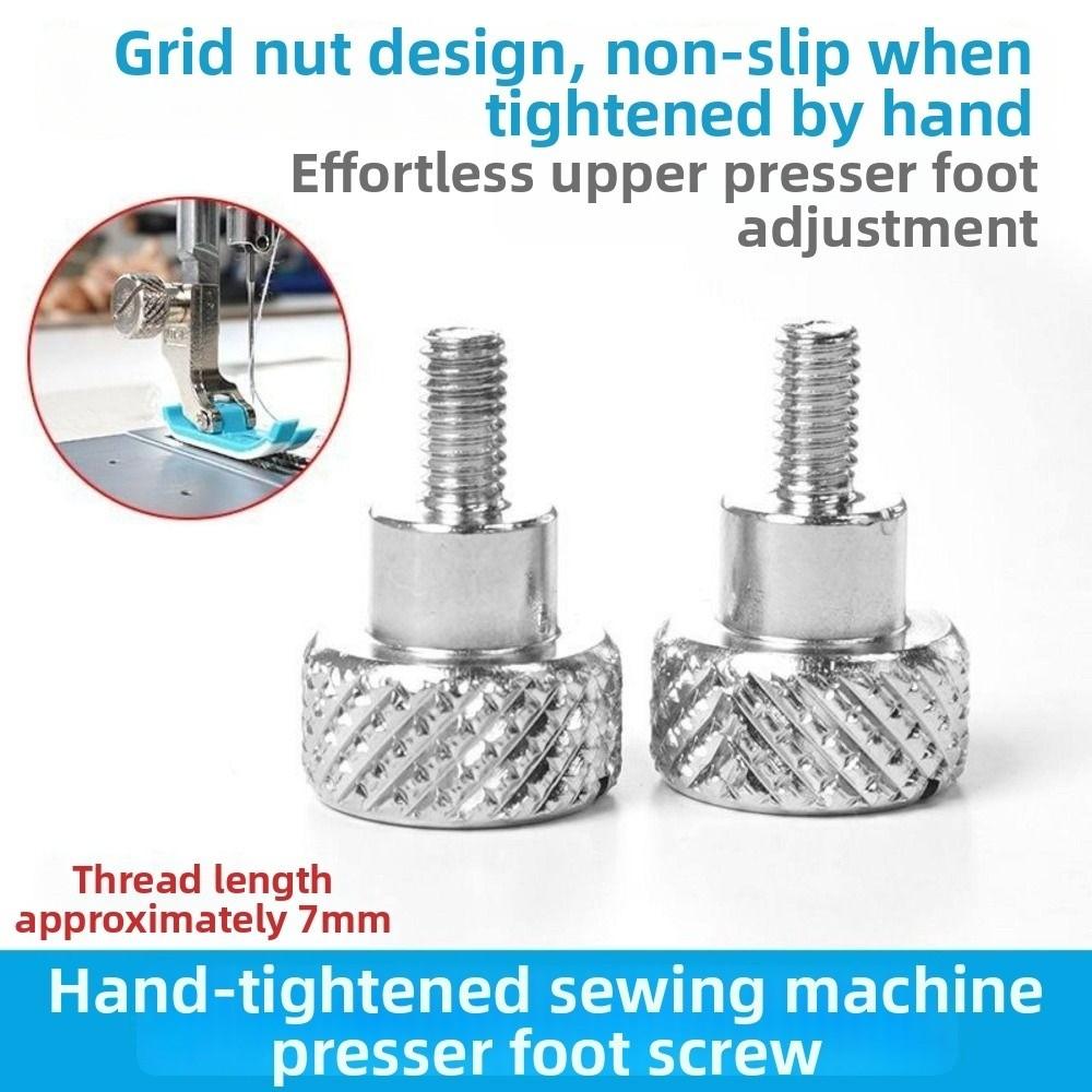Quick Presser Foot Screw Hand-Tightening Steel Hand-Tightened Bolts Presser Foot Mounting Screws