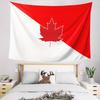 Red and white Canadian pattern Digital printing polyester wall tapestry suitable use in living rooms bedrooms offices bars party