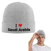 Saudi Arabia Flag Warm Knitted Cap Fashion Bonnet Hat Autumn Winter Outdoor Beanies Hats for Men Women Adult