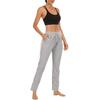 European and American Women's Fashion: Solid Color, High-waist, Casual Yoga/fitness Pants with Side Slits.